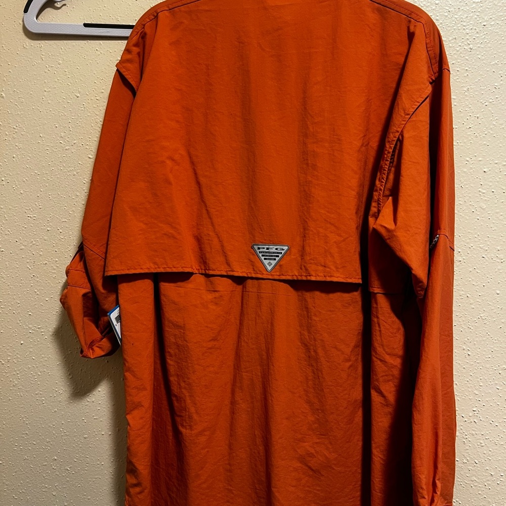Columbia Burnt Orange Outdoor Shirt - Picture 2 of 9